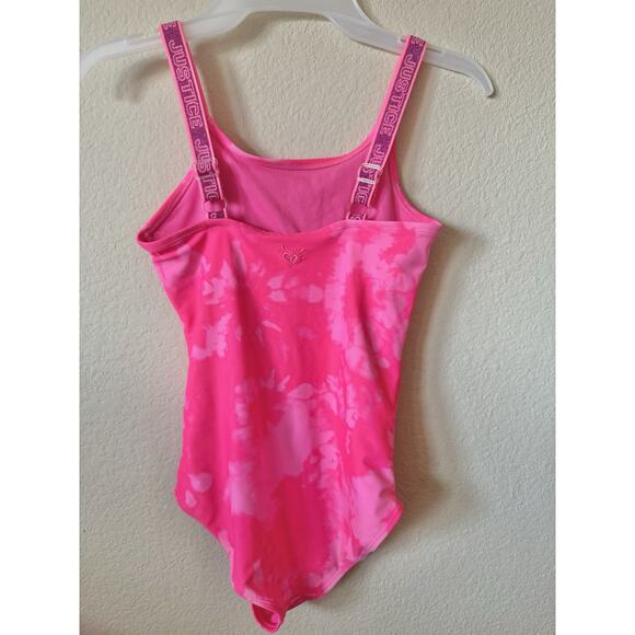 Lot Of 2 Justice Mermaid Logo Adjustable Straps One Piece Swimsuit Size 10 - Picture 3 of 6